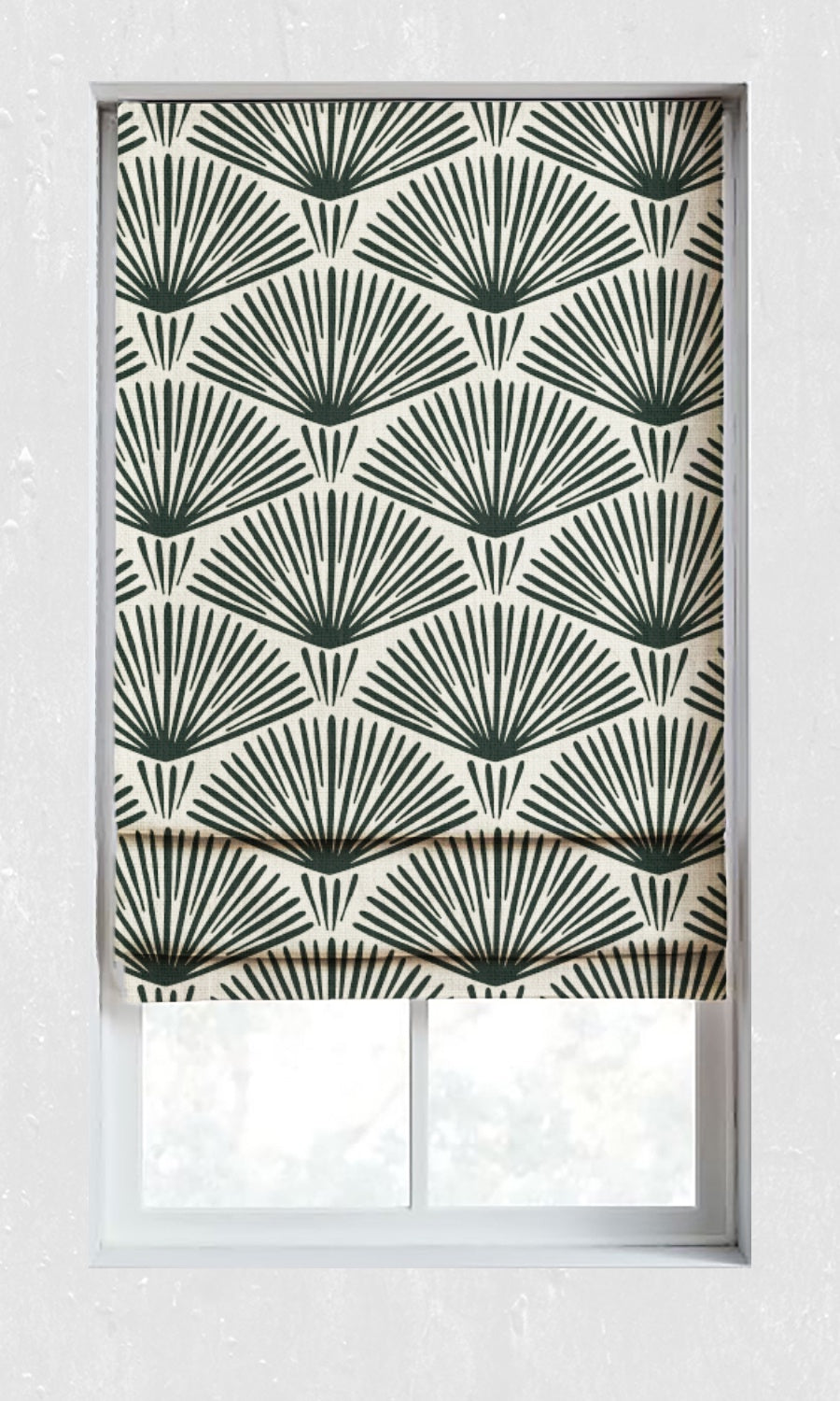 Geometrical Pattern Window Treatments Fabric Sample (Black/ Ivory)