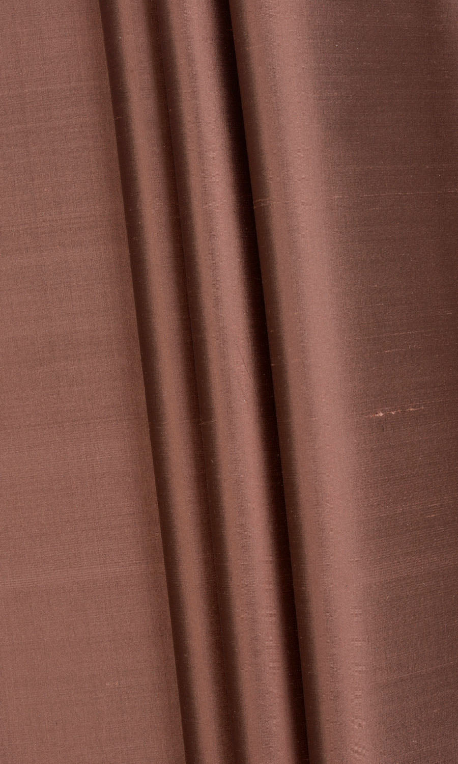 Shantung Silk Fabric By the Yard for Curtains & Drapes (Cognac Red/ Brown)