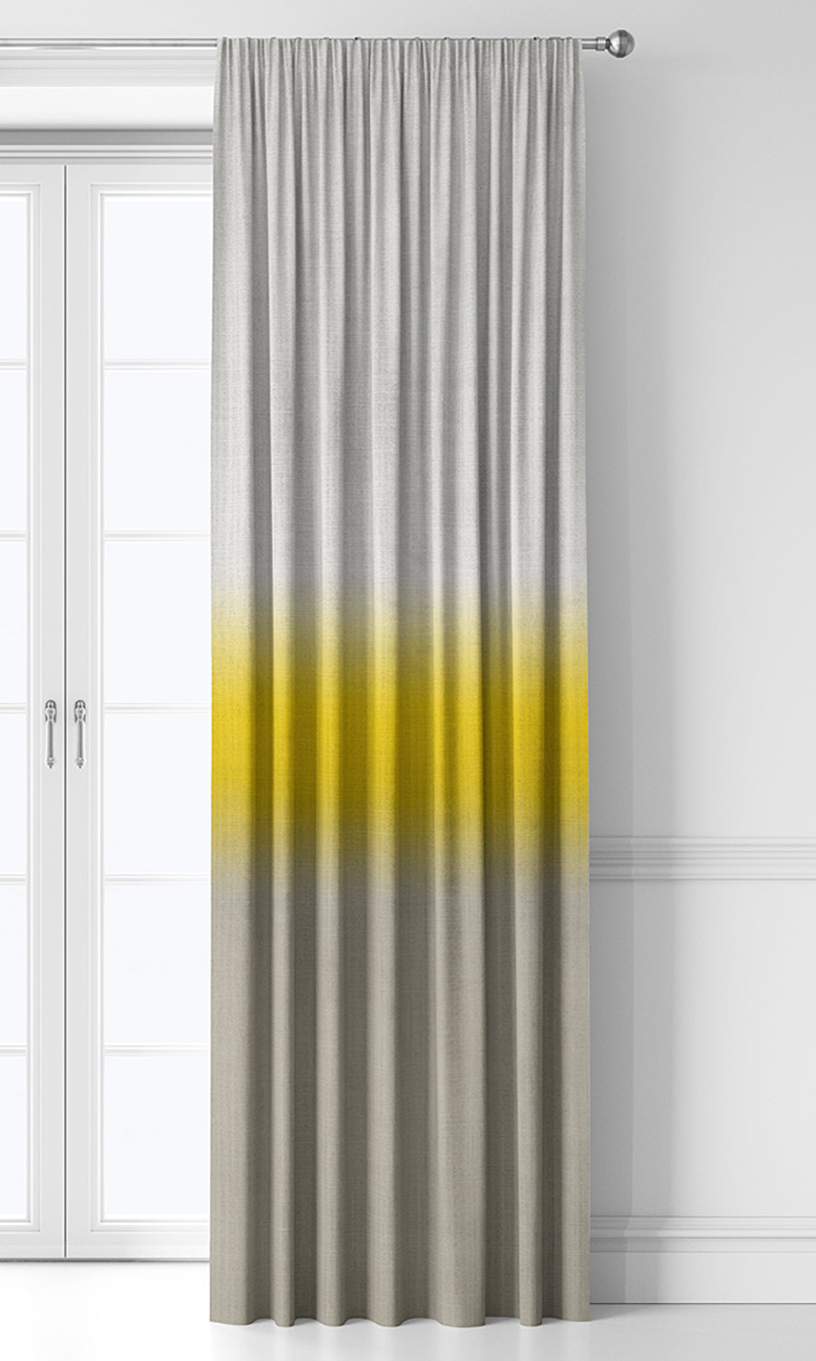 3-Tone Ombre Home Décor Fabric By the Yard (Yellow/ Beige)