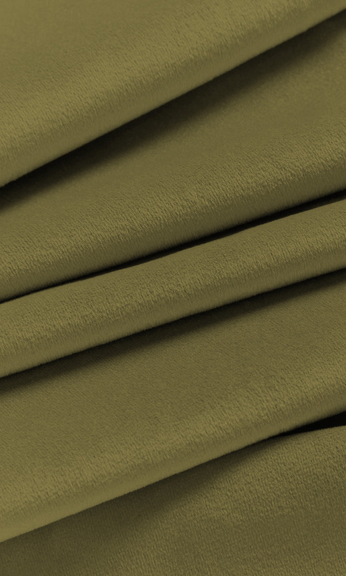 Velvet Home Décor Fabric By the Yard (Green)