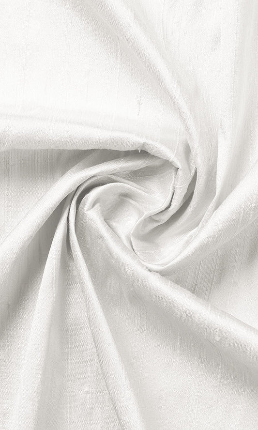 Pure Silk Home Décor Fabric By the Yard (White)
