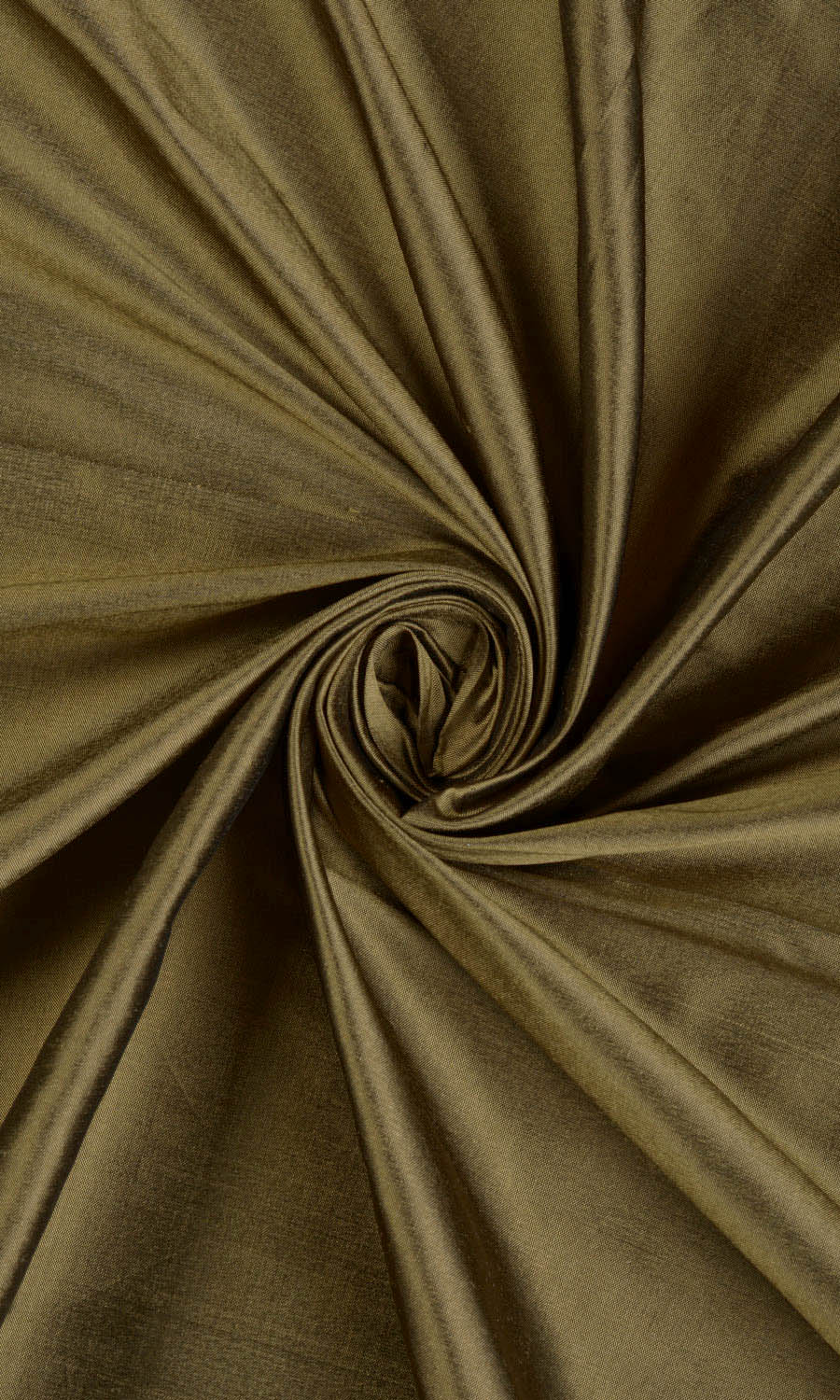 Shantung Silk Home Décor Fabric By the Yard (Dark Olive Green)