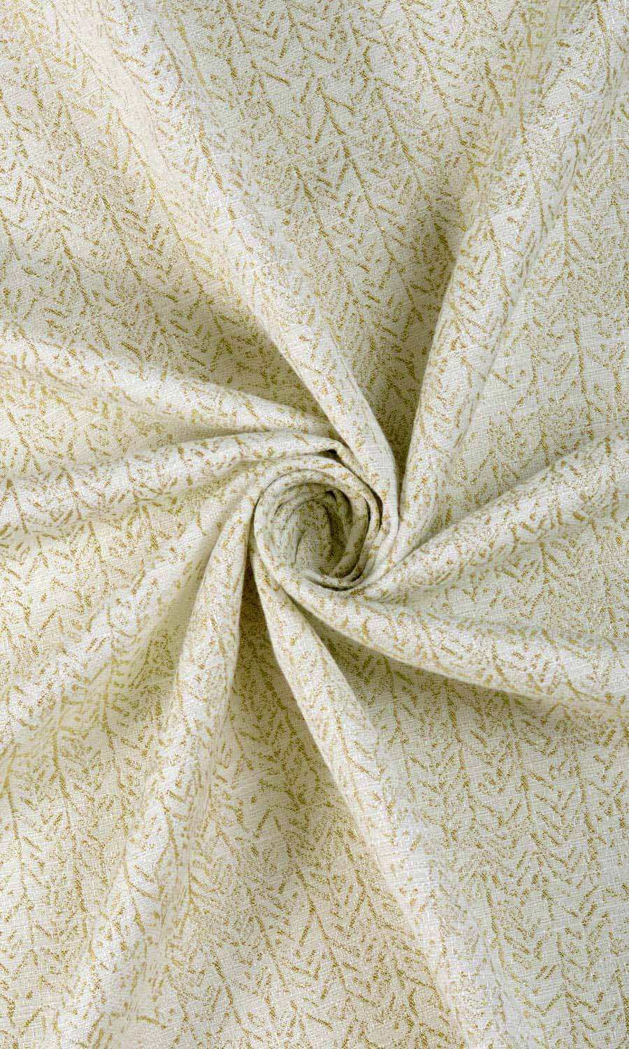 Herringbone Poly-Cotton Fabric Sample for Curtains & Drapes (Pale Green)