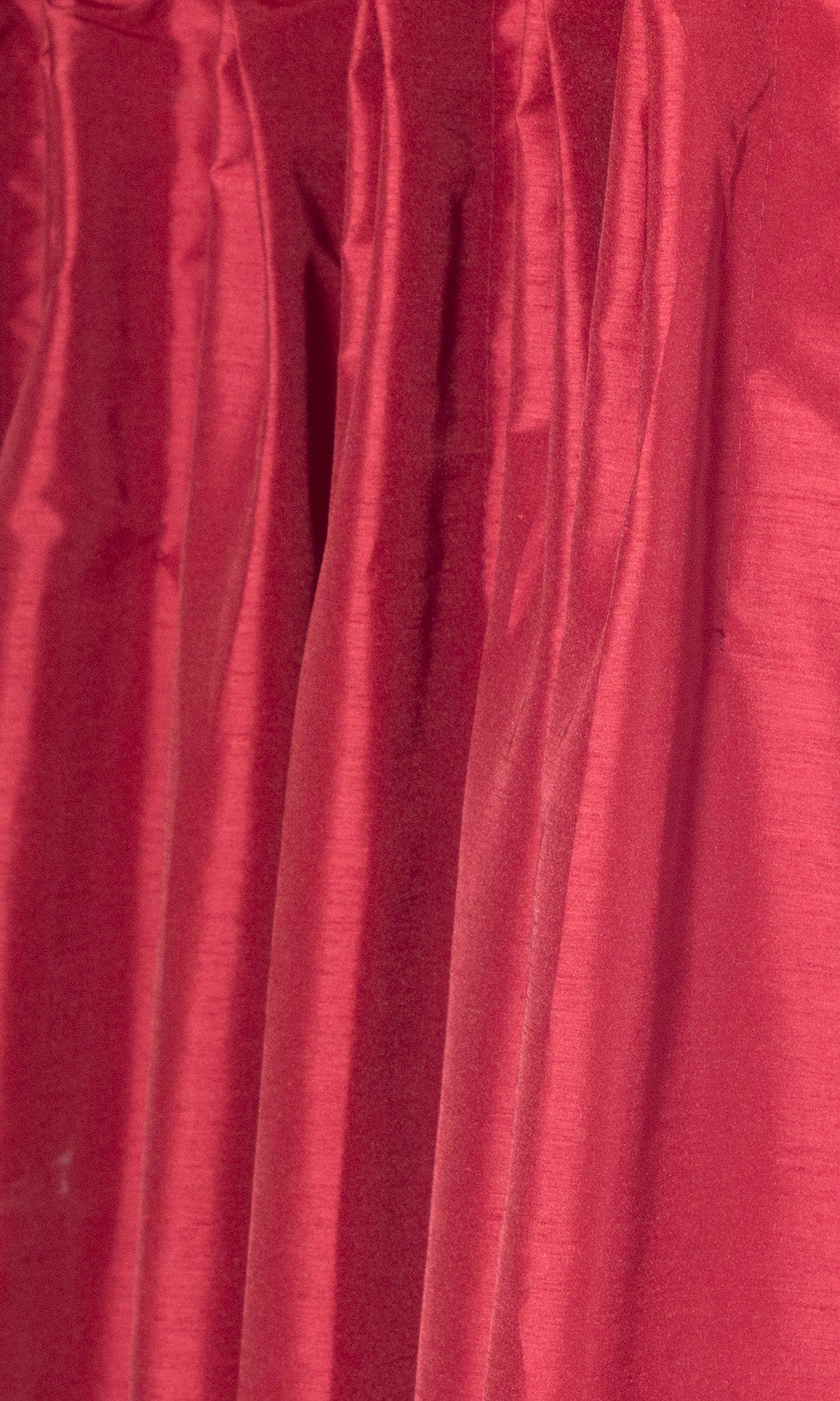 Faux Silk Window Treatments Fabric By the Metre (Red/ Orange)