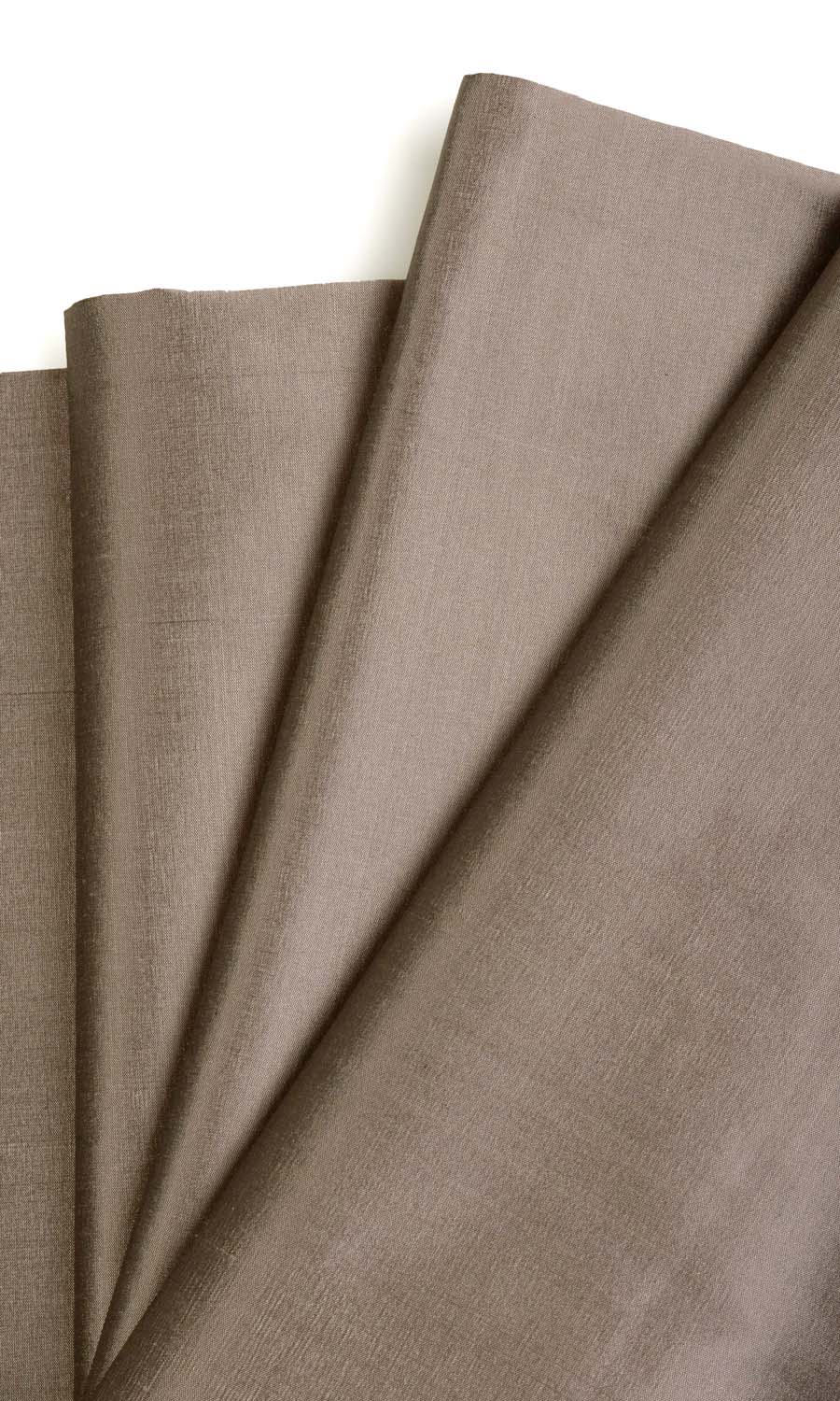 Shantung Silk Window Treatments Fabric Sample (Mocha Brown)