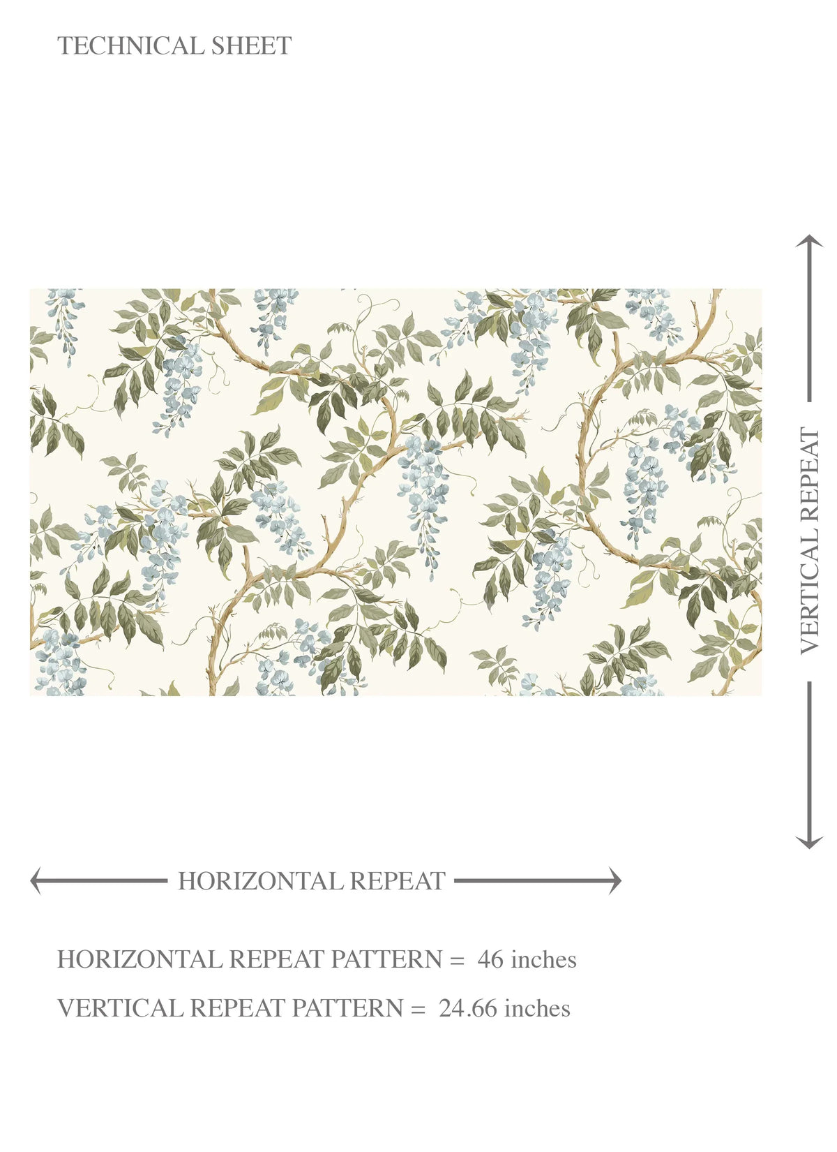 Floral Vine/ Botanical Patterned Kids Room Wallpaper (Cream/ Duck Egg Blue/ Green)