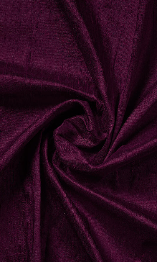 Dupioni Silk Home Décor Fabric By the Yard (Purple/ Plum)