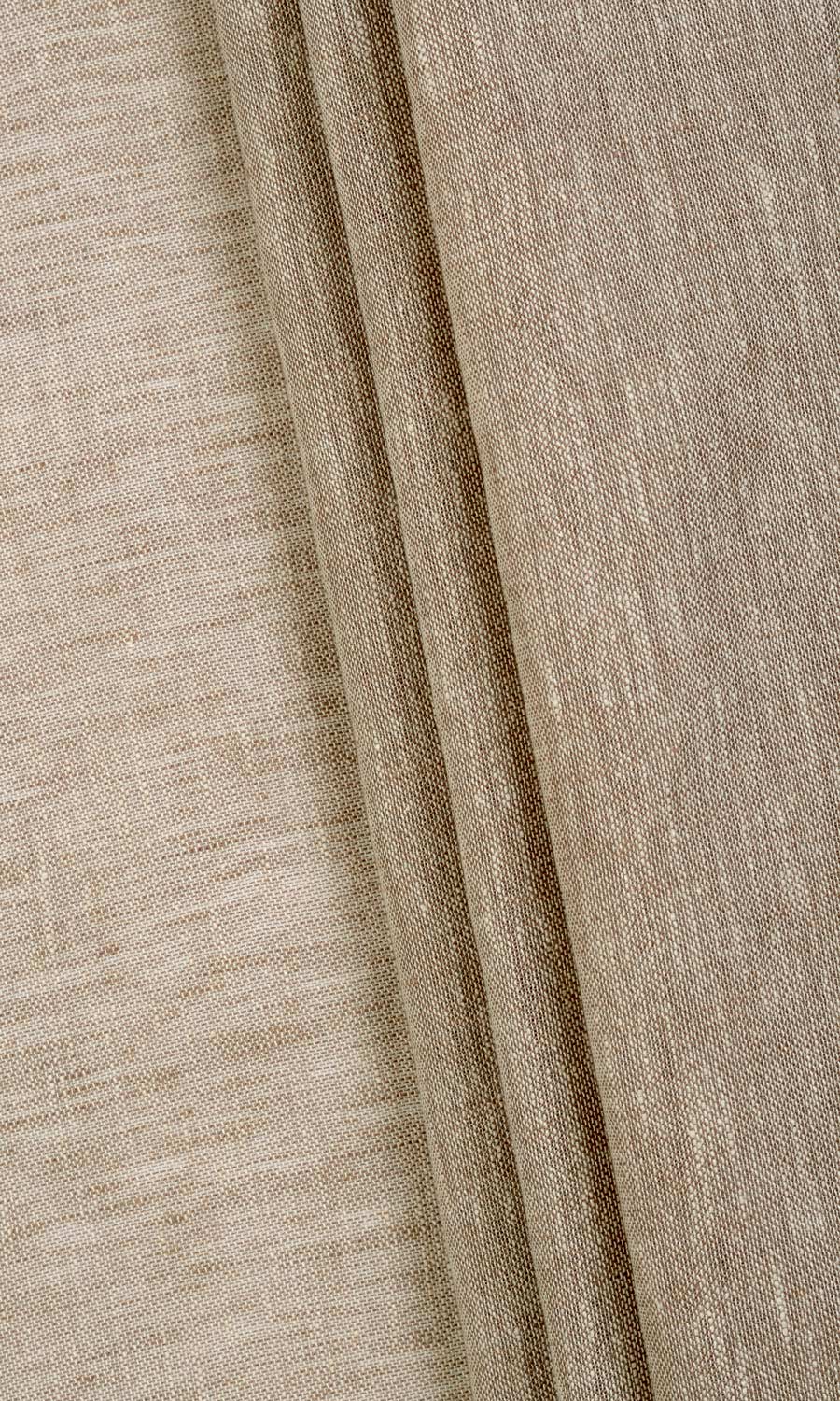 Linen Sheer Window Treatments Fabric By the Yard (Beige/ Brown/ Umber)