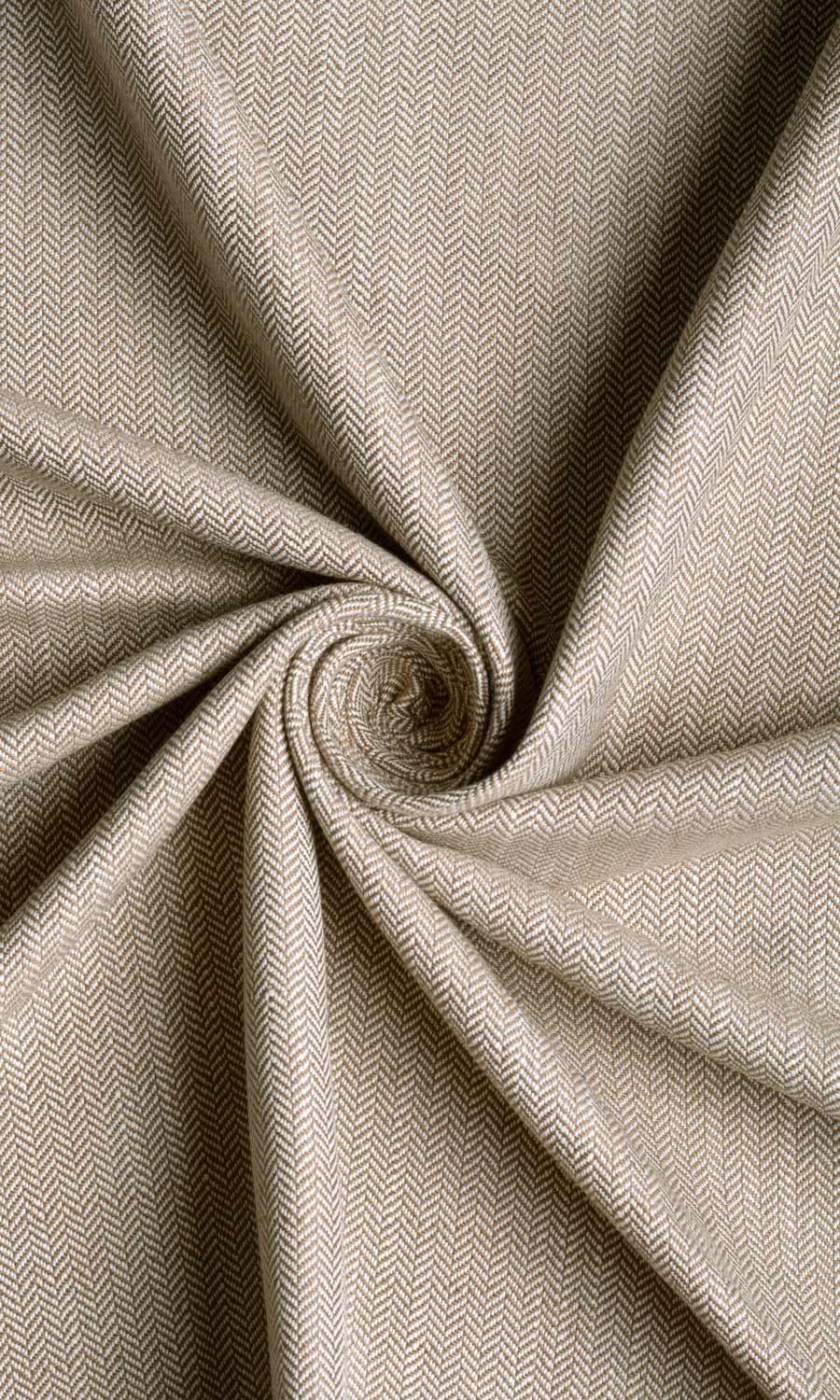 Herringbone Textured Home Décor Fabric By the Yard (Cedar Brown)