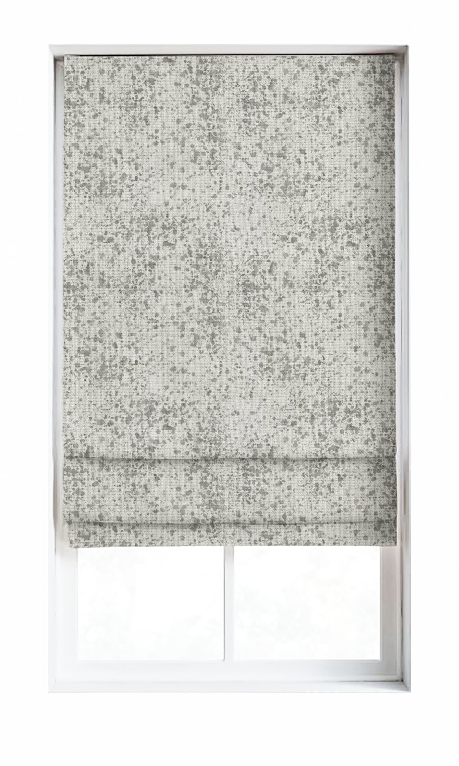Abstract Print Window Treatments Fabric By the Metre (Eggshell White/ Grey)