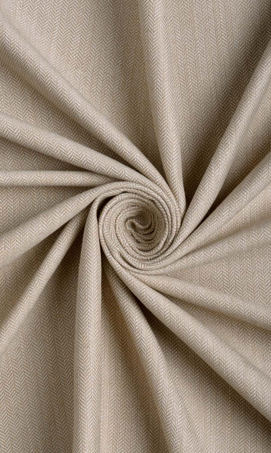 Herringbone Textured Home Décor Fabric By the Yard (Pale Brown)