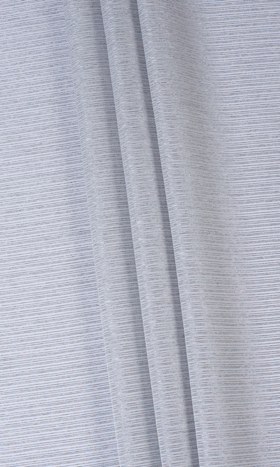 Striped Sheer Window Treatments Fabric Sample (Silver Grey)