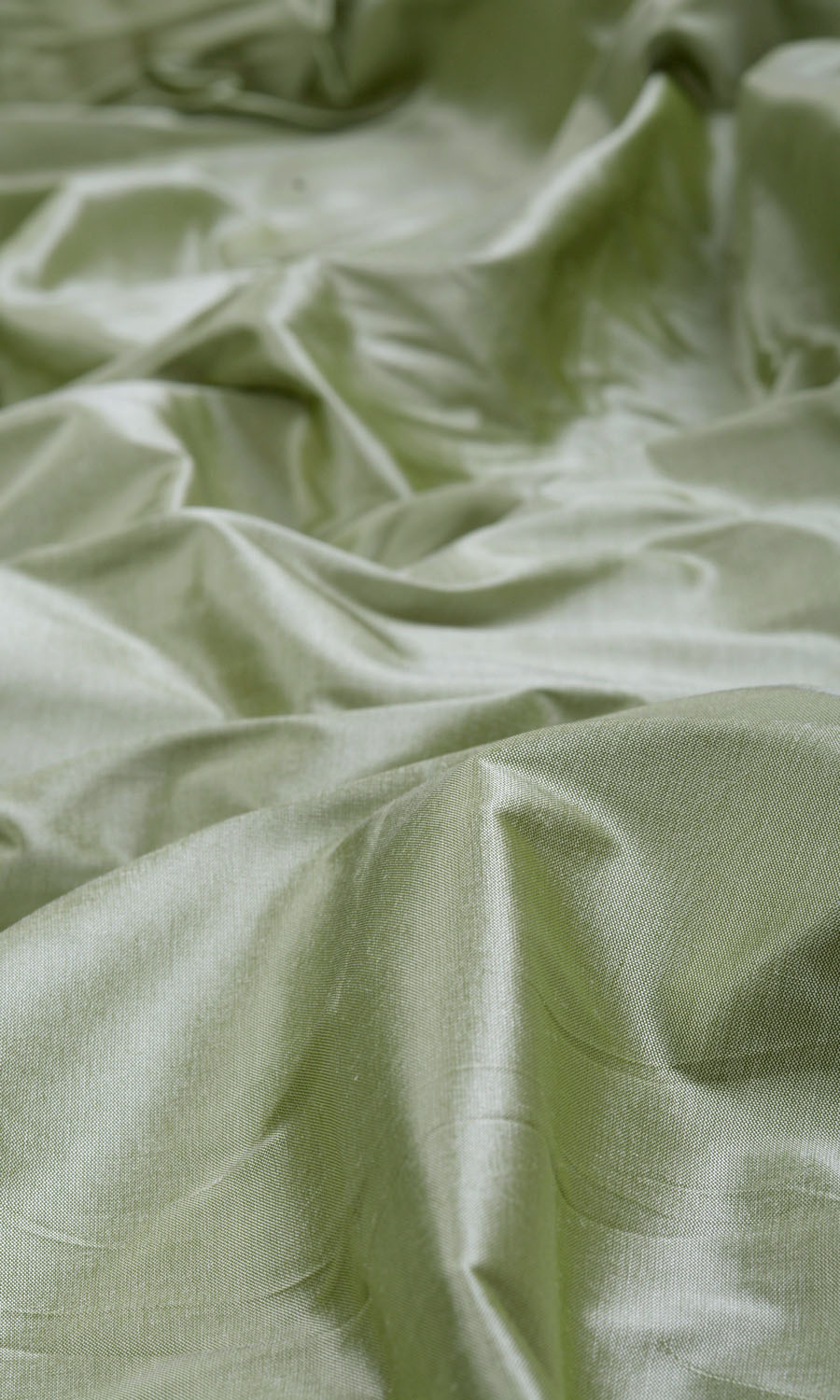 Shantung Silk Home Textile Fabric Material By the Yard (Celadon Green)