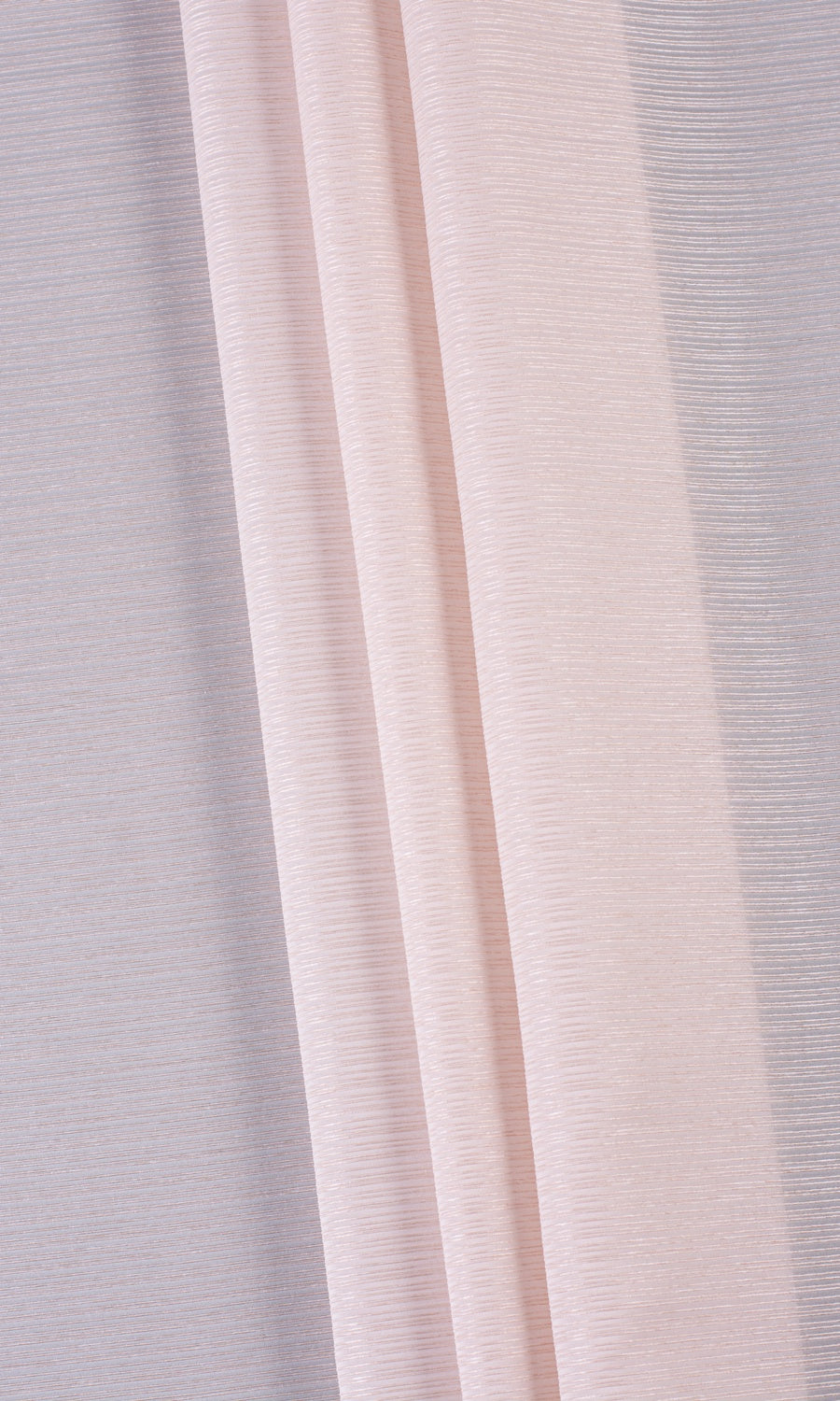 Striped Sheer Window Treatments Fabric By the Yard (Pastel Pink)