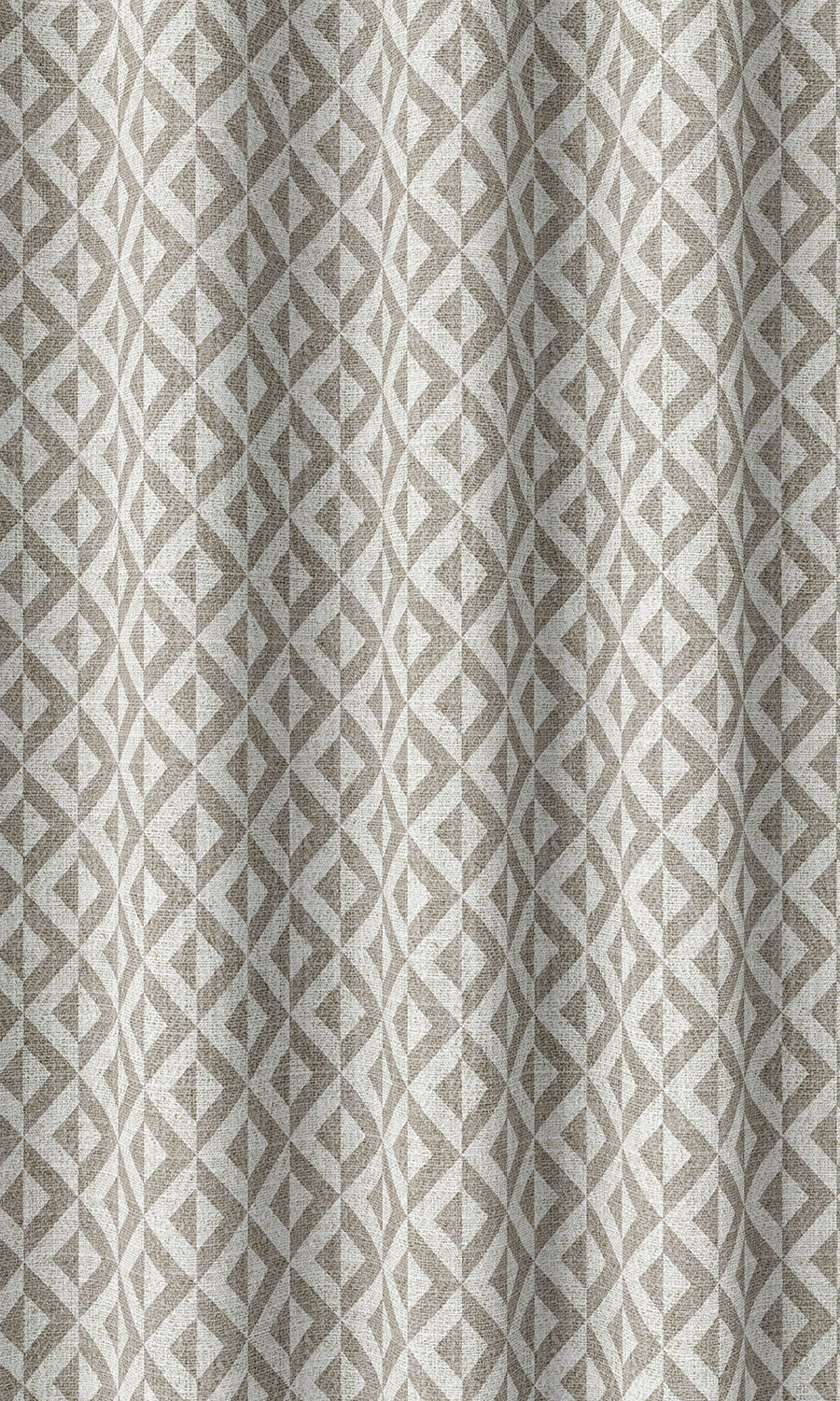 Modern Geometric Patterned Home Décor Fabric Sample (Grey/ White)