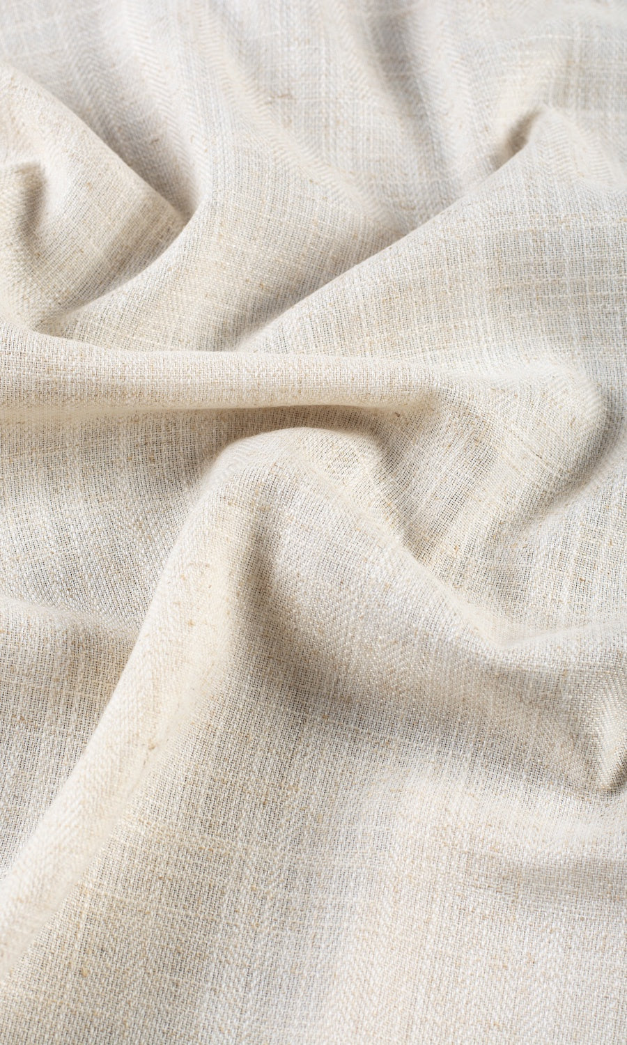 Plain Semi-Sheer Fabric By the Yard for Curtains & Drapes (Beige)