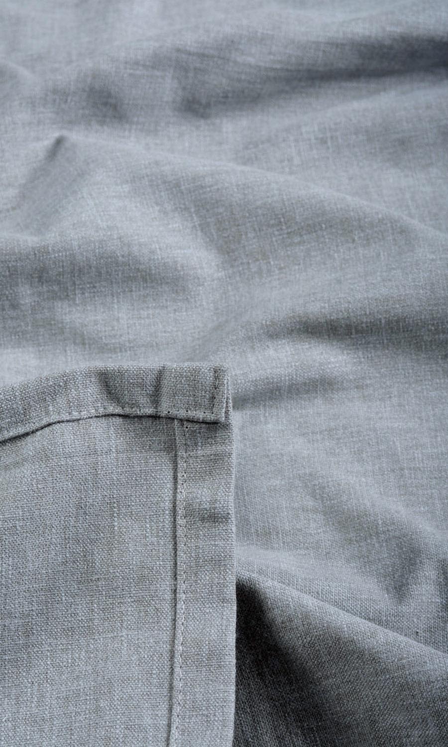 Linen Texture Fabric Sample for Curtains & Drapes (Steel Grey)