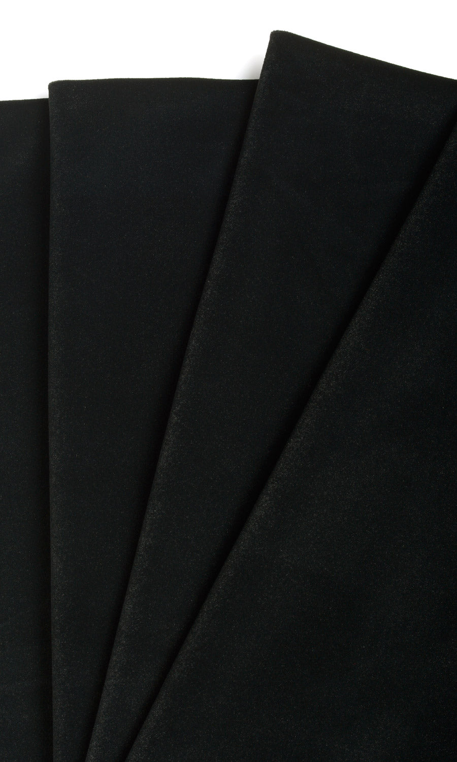 Velvet Window Treatments Fabric Sample (Black)