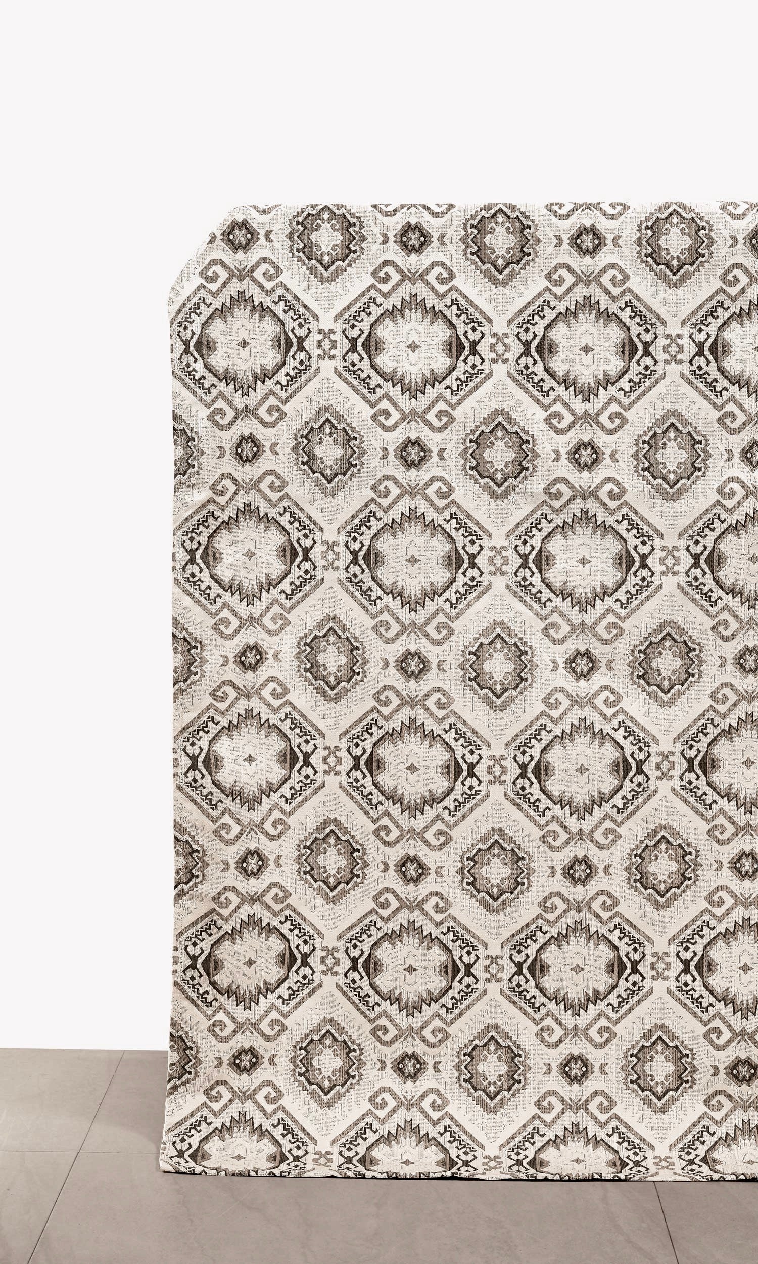 Aztec Print Home Décor Fabric By the Yard (Deep Beige/ Charcoal)