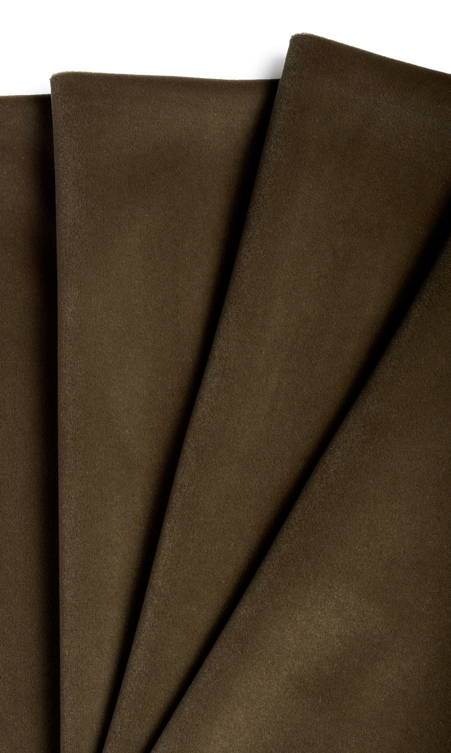 Velvet Fabric Material By the Yard (Cocoa Brown)