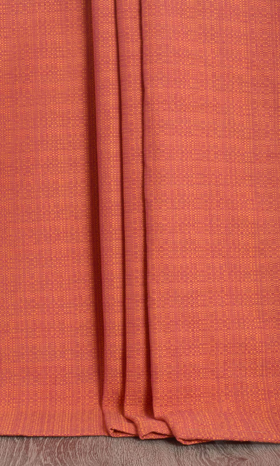 Cotton Free Fabric Material Sample (Orange Red)