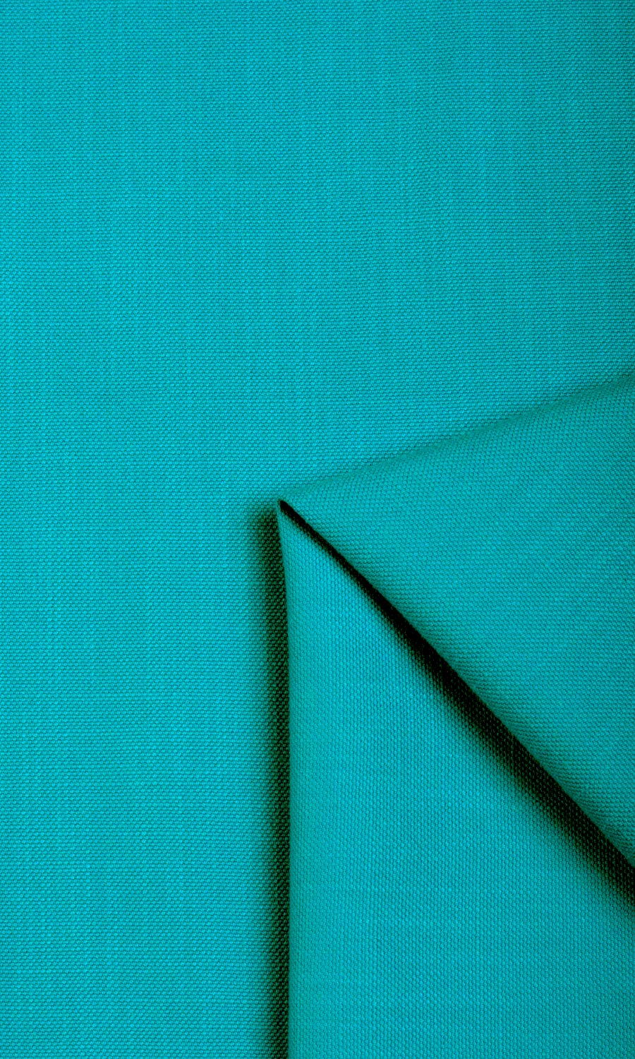 Textured Solid Cotton Free Fabric Material Sample (Turquoise Blue)