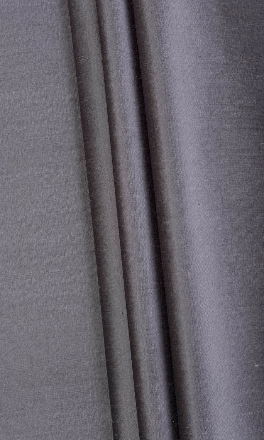 Shantung Silk Fabric By the Yard for Curtains & Drapes (Grey/ Purple)