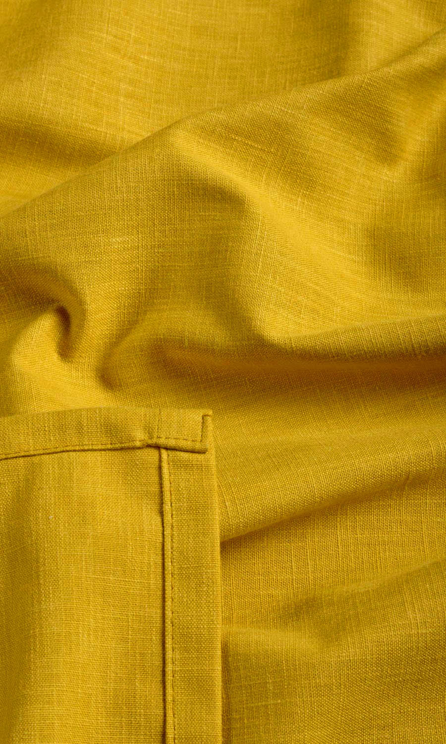 Poly-Cotton Blend Fabric Sample for Curtains & Drapes (Yellow)