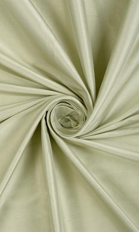 Shantung Silk Home Décor Fabric By the Yard (Olive/ Sage Green)