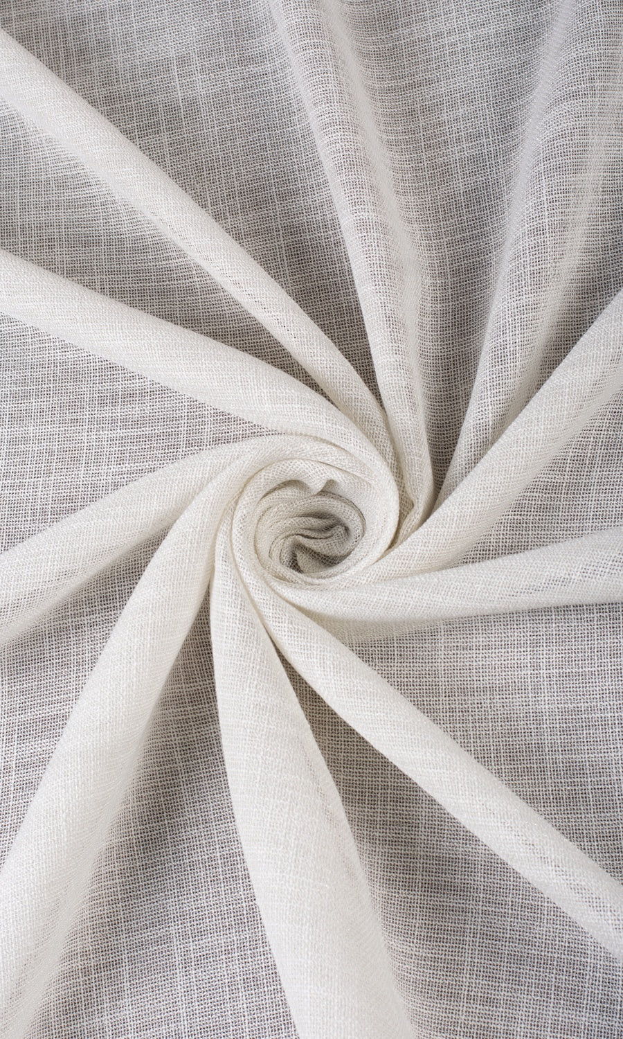 Textured Sheer Home Textile Fabric Material By the Yard (Alabaster White)