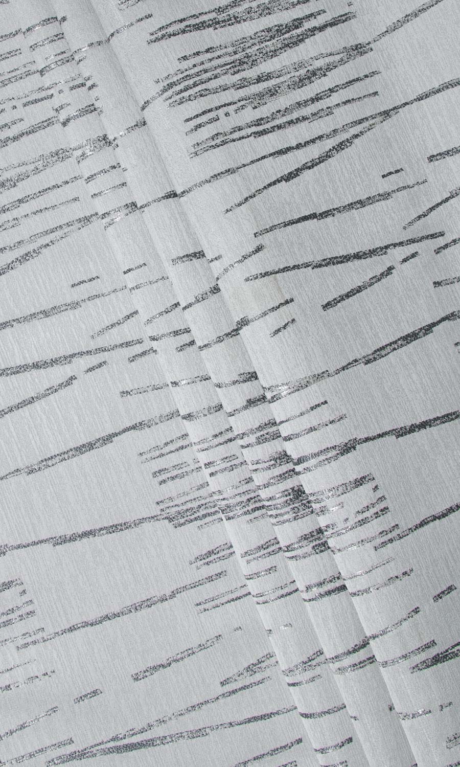 Abstract Patterned Home Décor Fabric By the Yard (Steel Grey)