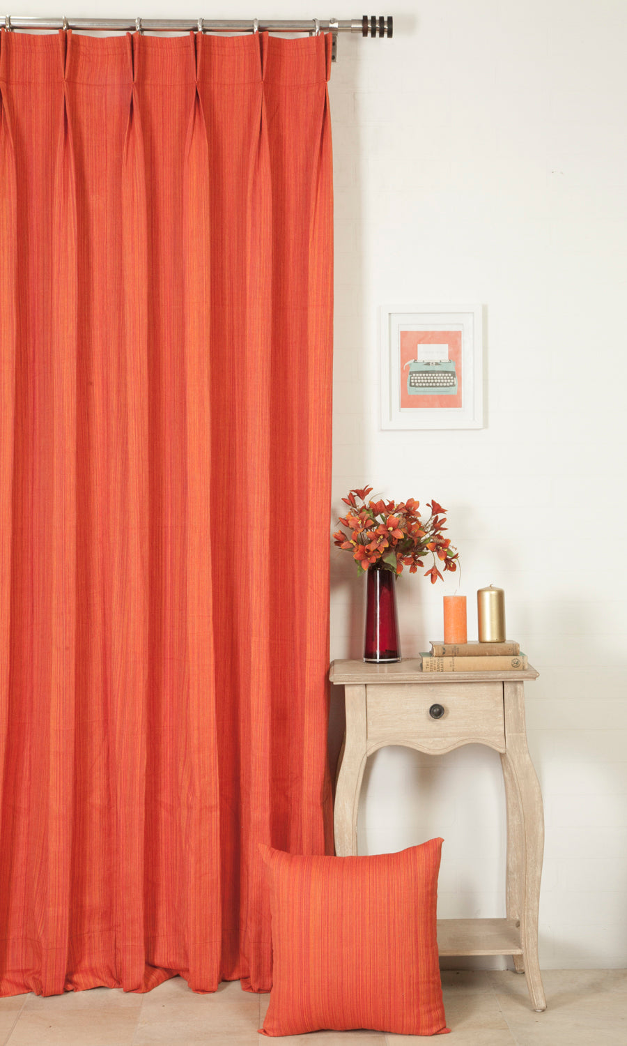 Cotton Home Décor Fabric By the Metre (Orange)
