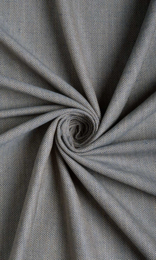 Herringbone Home Décor Fabric By the Yard (Navy Blue/ Brown/ Grey)