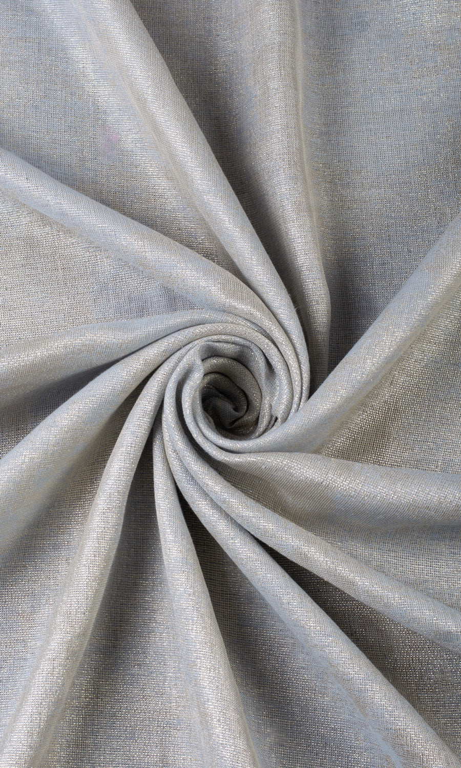 Metallic Accents Semi-Sheer Home Décor Fabric By the Yard (Gray/ Gold)