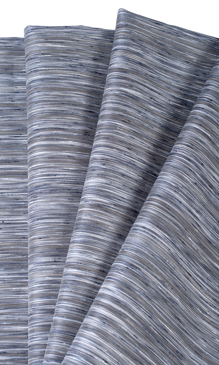 Faux Silk Fabric Material By the Yard (Grey/ Blue/ Black)