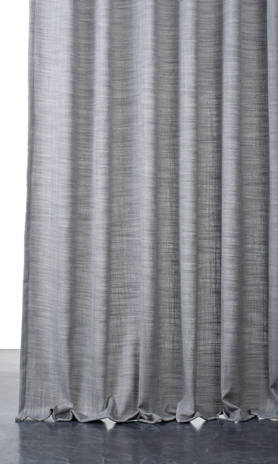 Textured Semi-Sheer Window Treatments Fabric By the Yard (Gray)