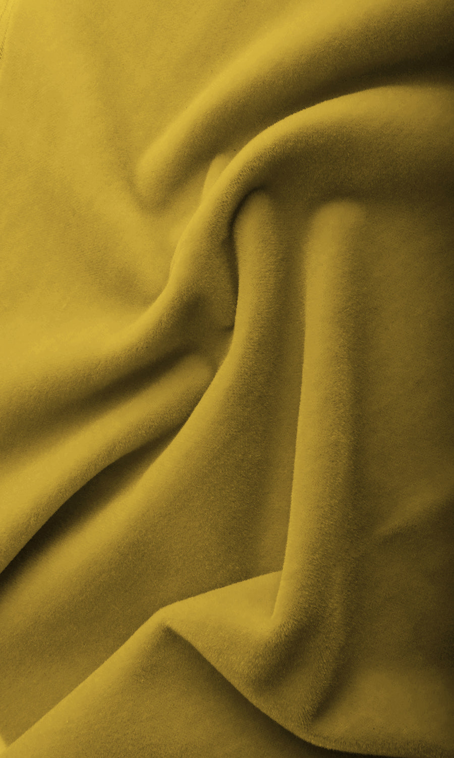 Velvet Home Textile Fabric Material Sample (Yellow)