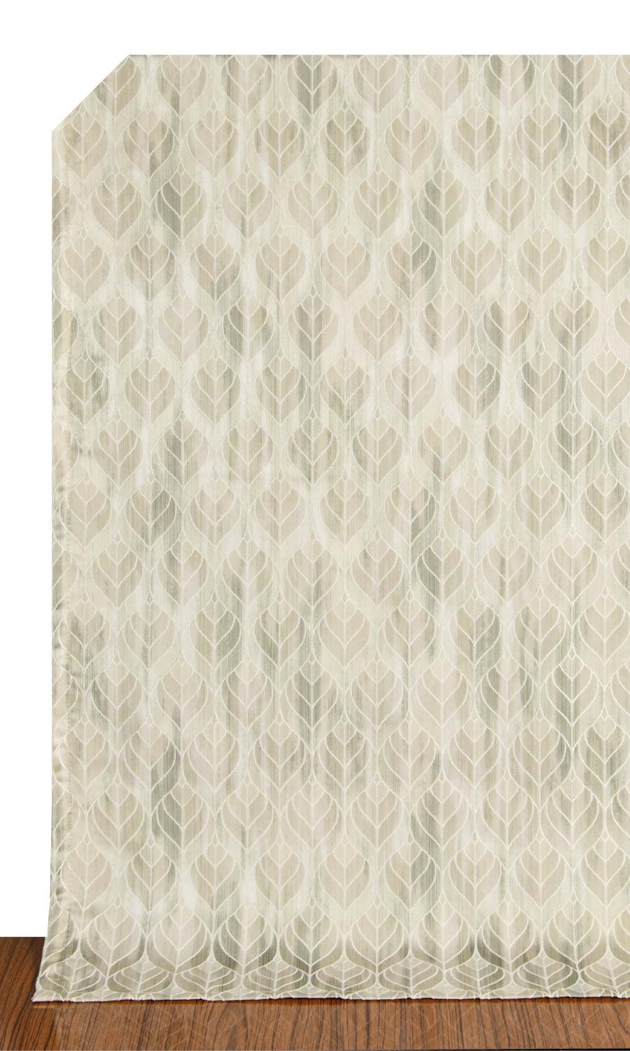 Petal Patterned Home Décor Fabric By the Yard (Soft Green)