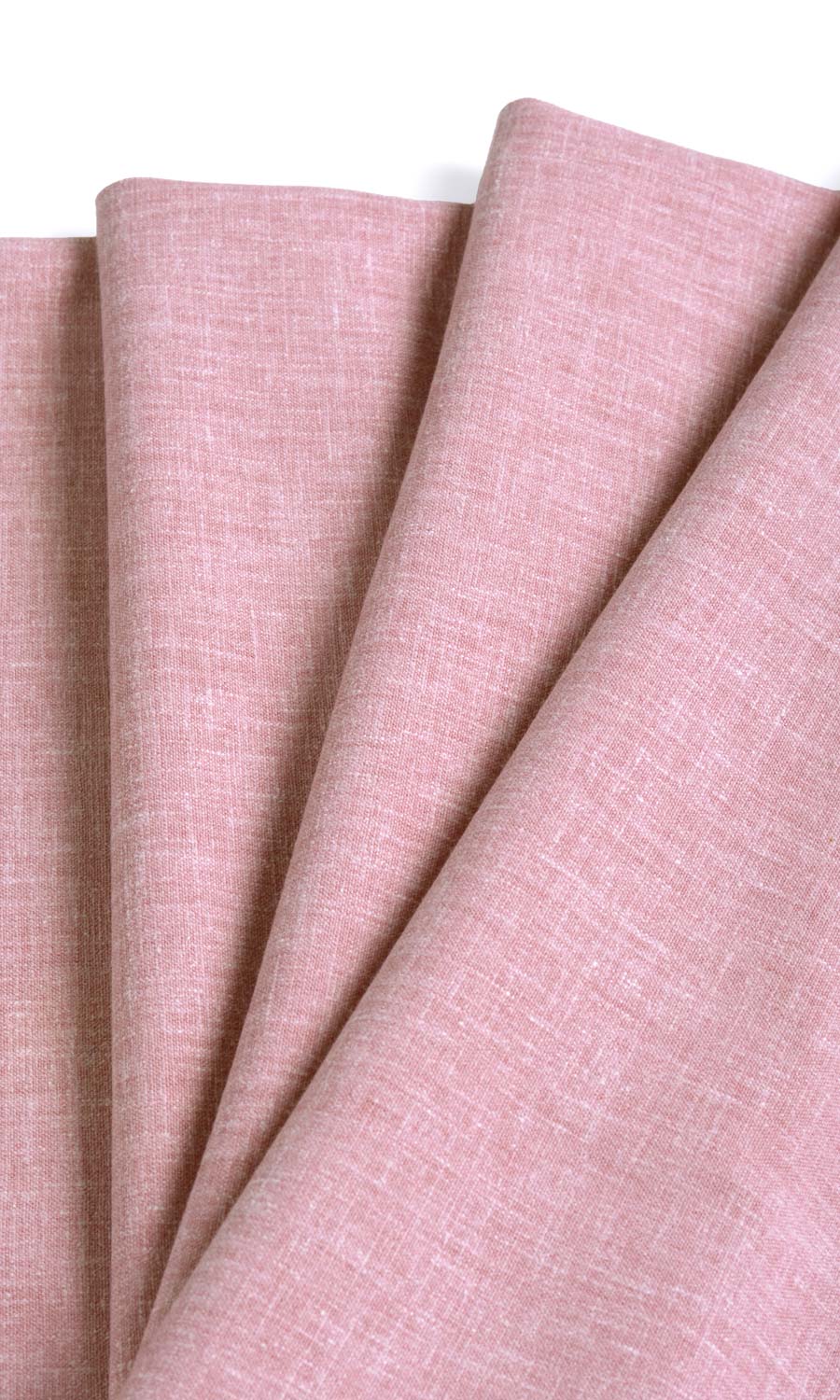 Poly-Cotton Blend Window Treatments Fabric By the Yard (Rose Pink)
