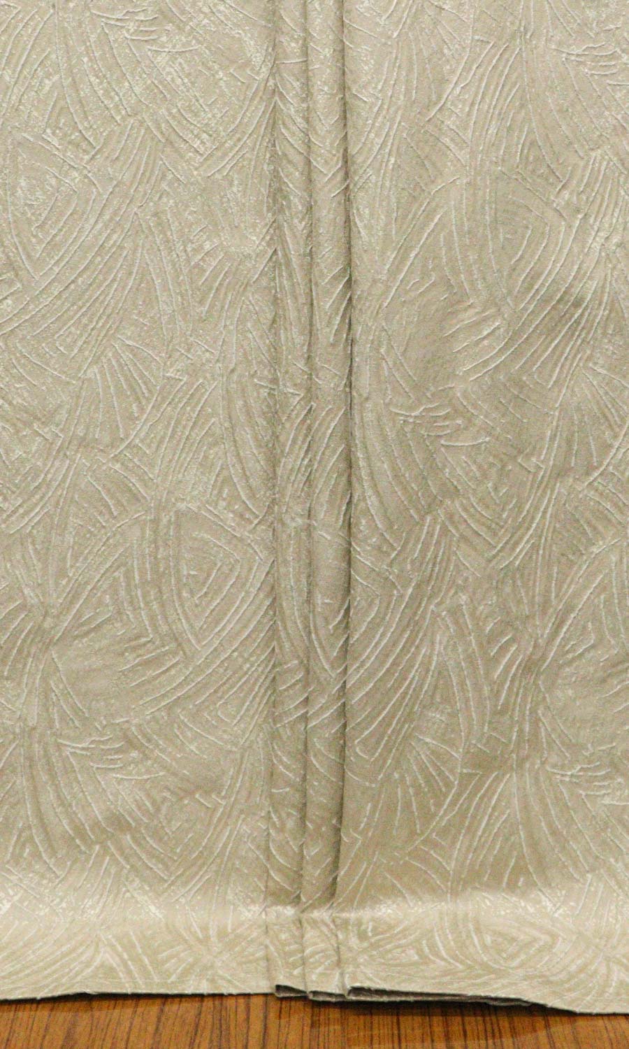 Self-Patterned Poly-Cotton Home Textile Fabric Material By the Yard (Caramel Brown)
