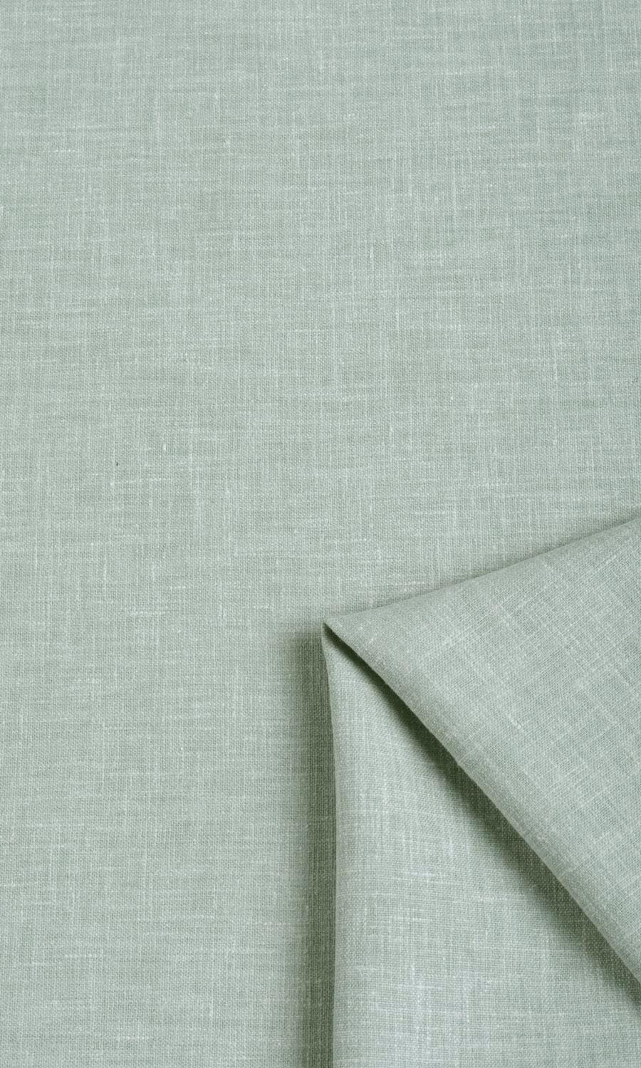 Poly-Cotton Blend Fabric Material By the Yard (Mint Blue/ Green)