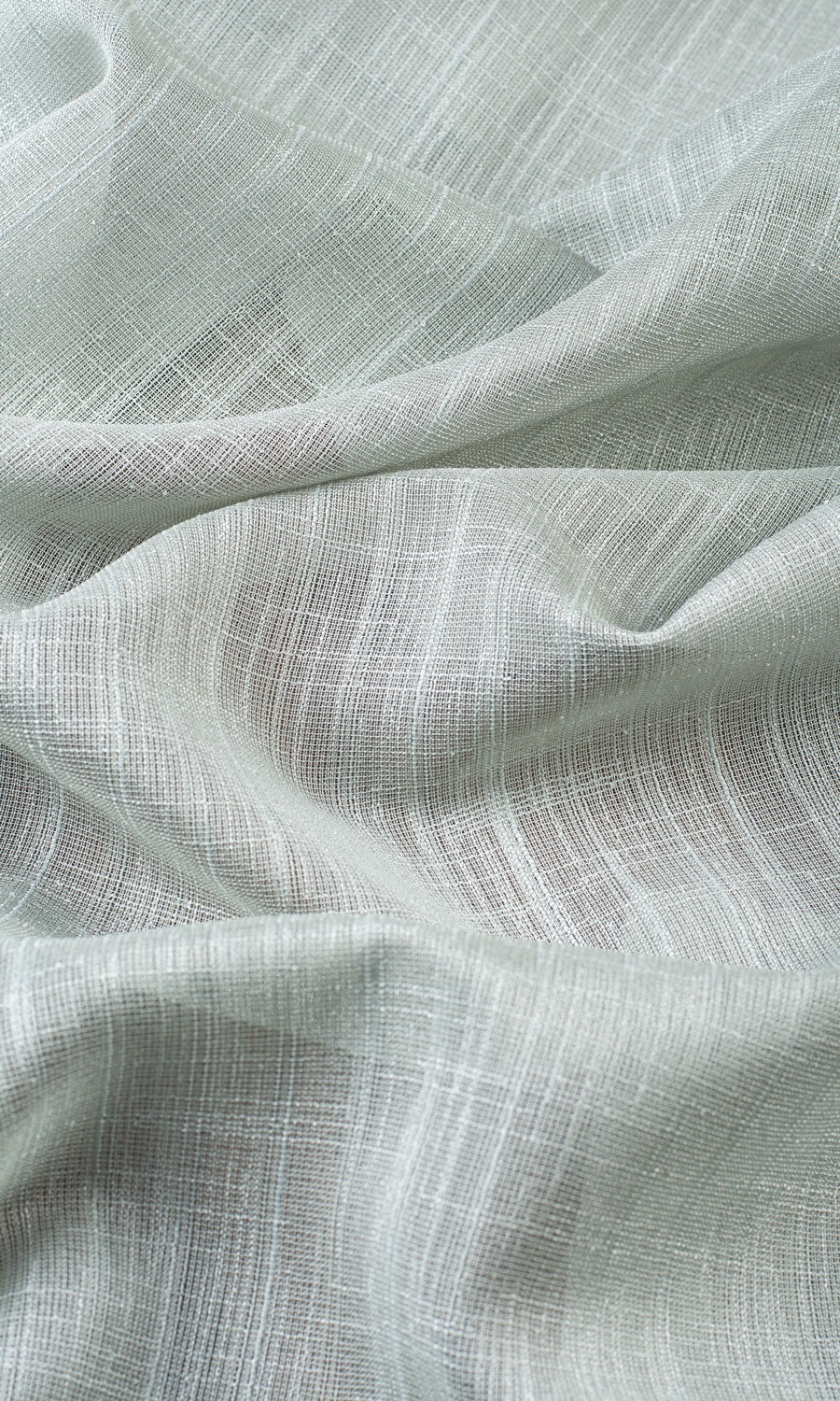Textured Sheer Home Décor Fabric By the Yard (Ice Grey-Blue)