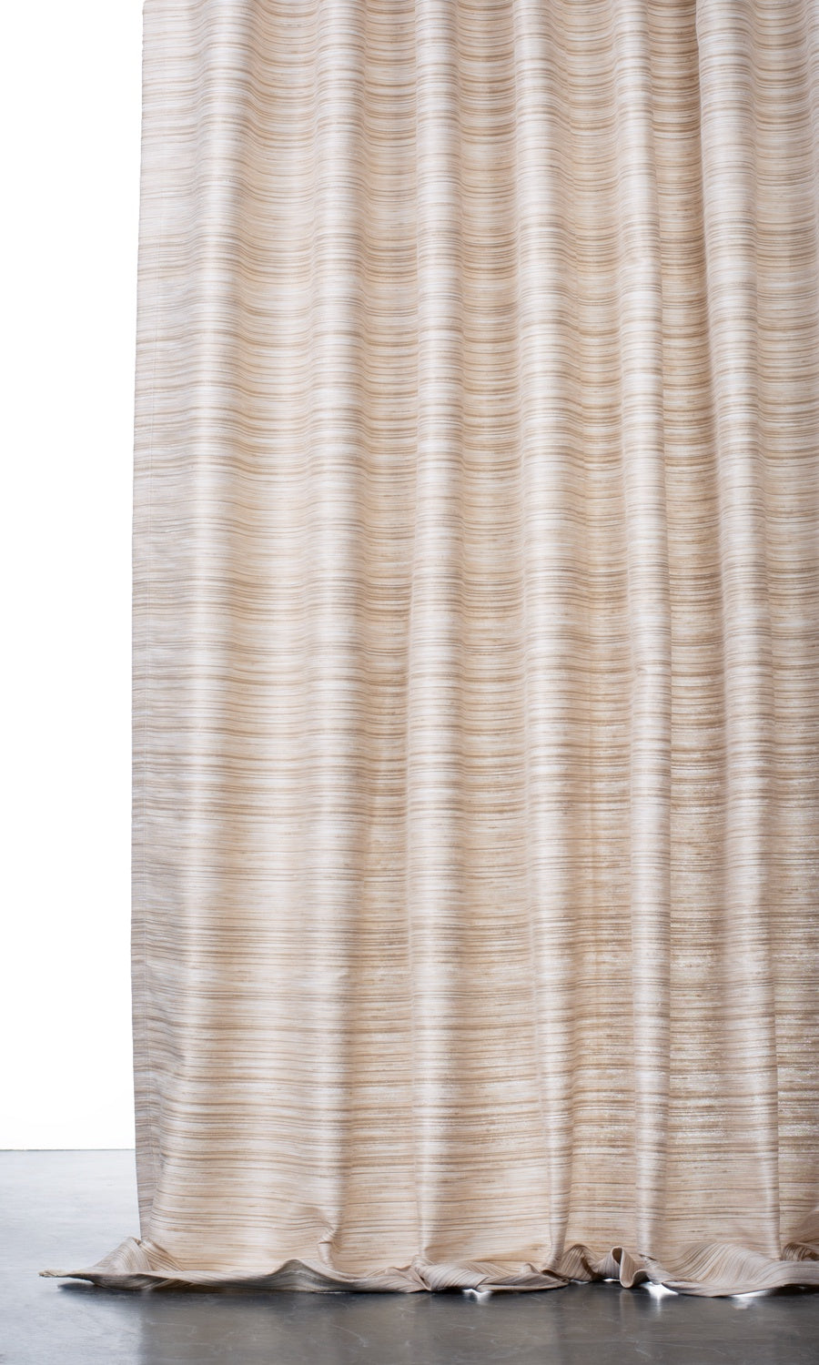 Faux Silk Window Treatments Fabric By the Yard (Sand Beige)