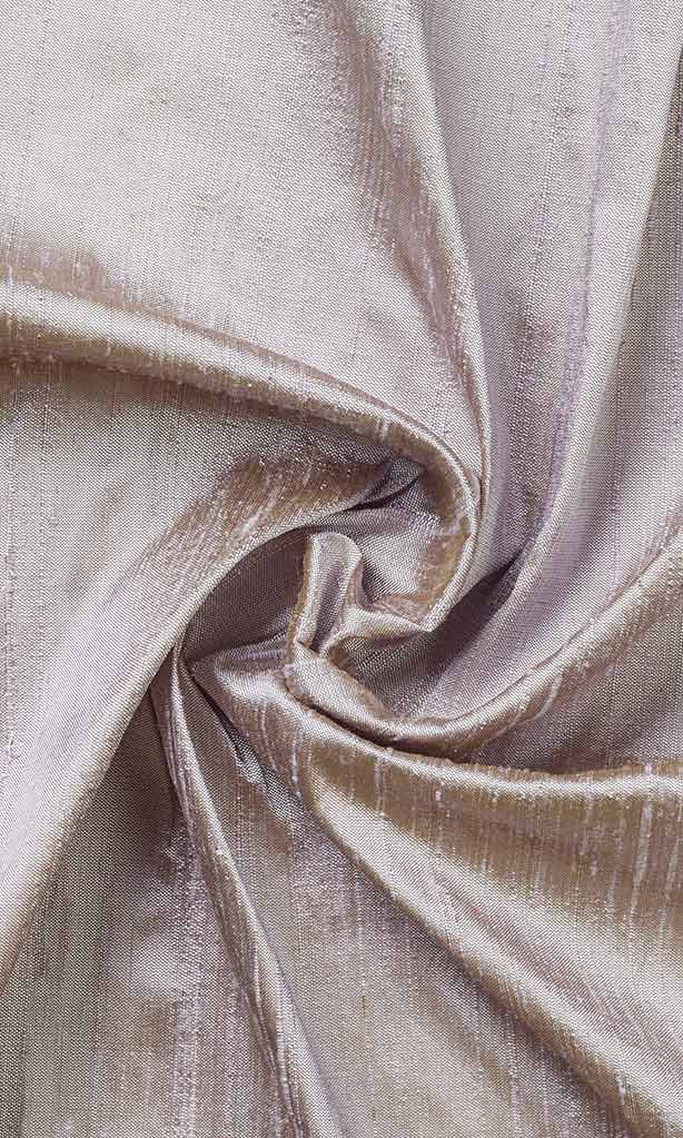 Dupioni Silk Home Décor Fabric By the Yard (Silvery Pink)