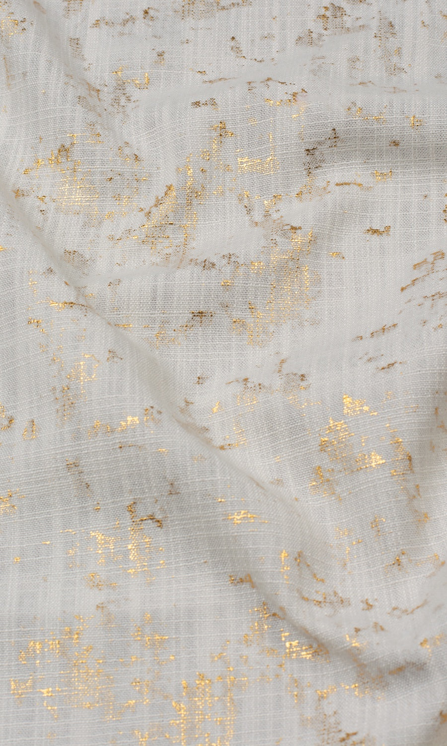 Metallic Abstract Fabric By the Yard for Curtains & Drapes (Beige/ Golden)
