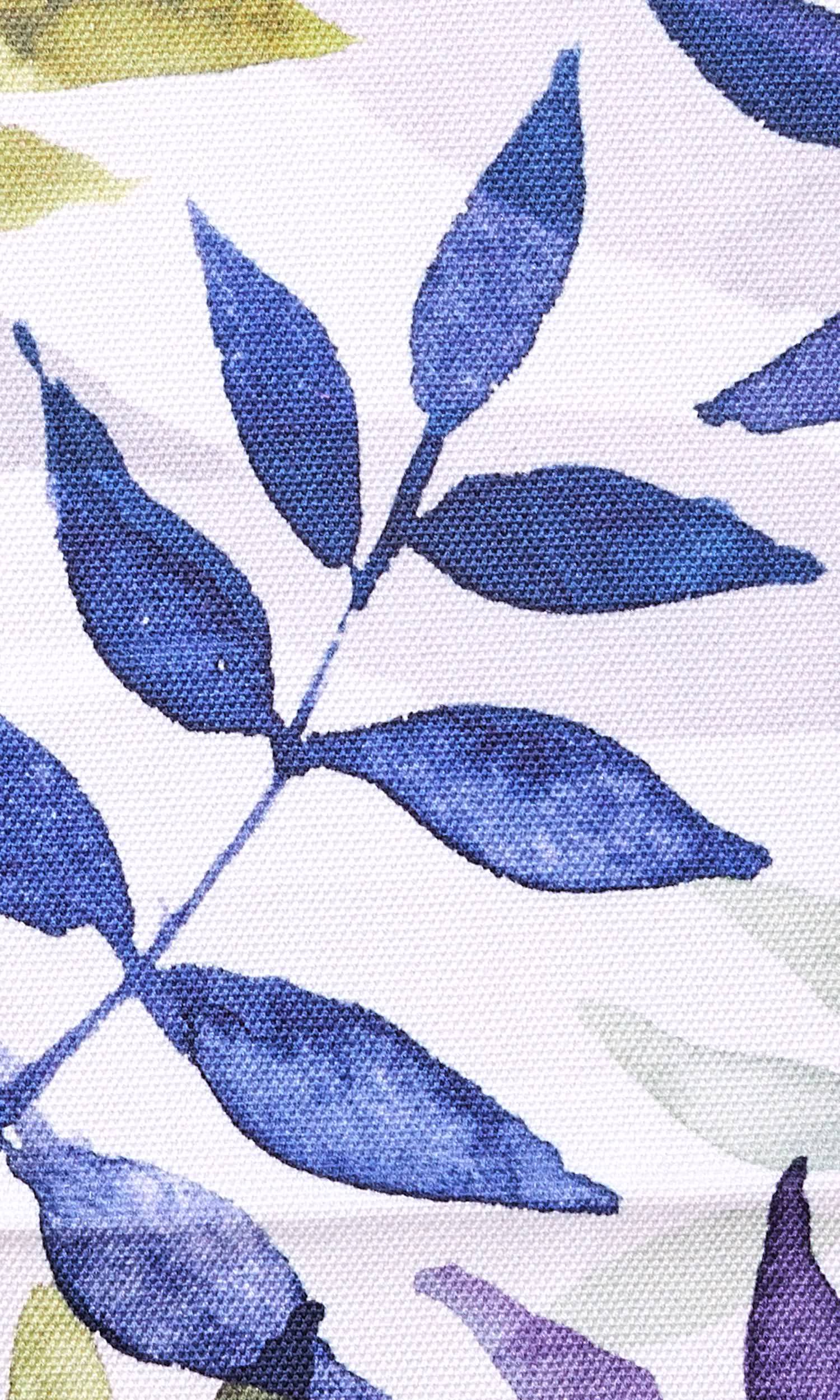 Floral Home Textile Fabric Material Sample (Purple/ Blue/ Green/ Gray)