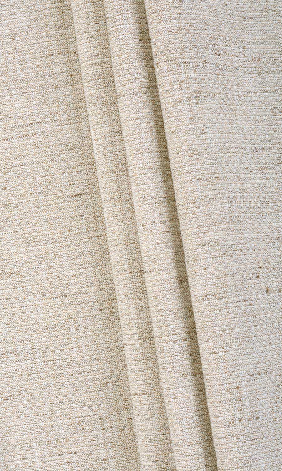 Textured Poly-Cotton Home Textile Fabric Material By the Yard (Beige/ Cream)