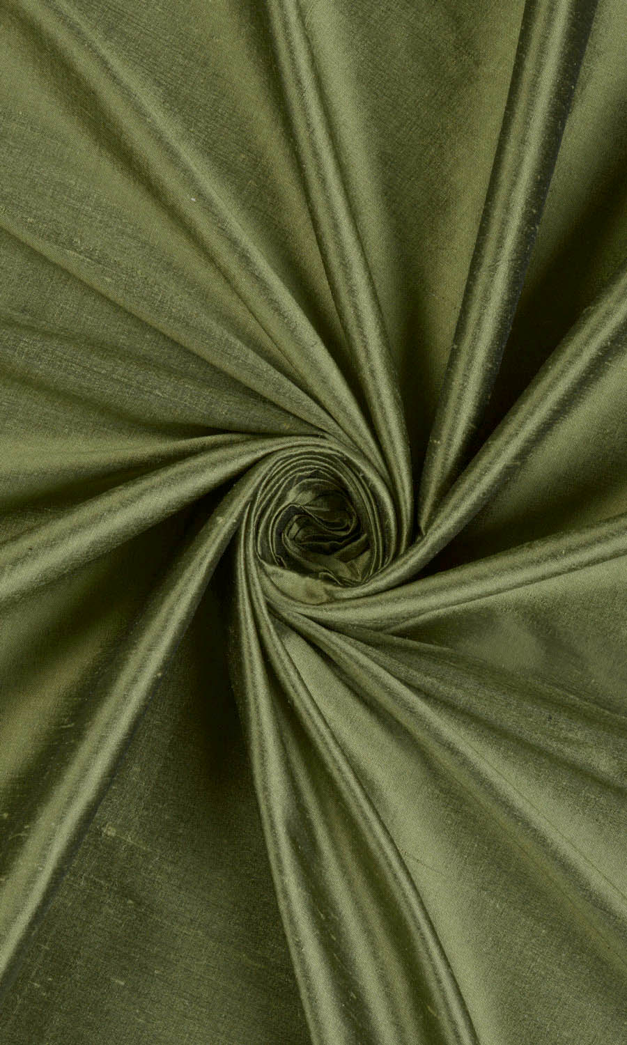 Shantung Silk Home Décor Fabric By the Yard (Olive Green)