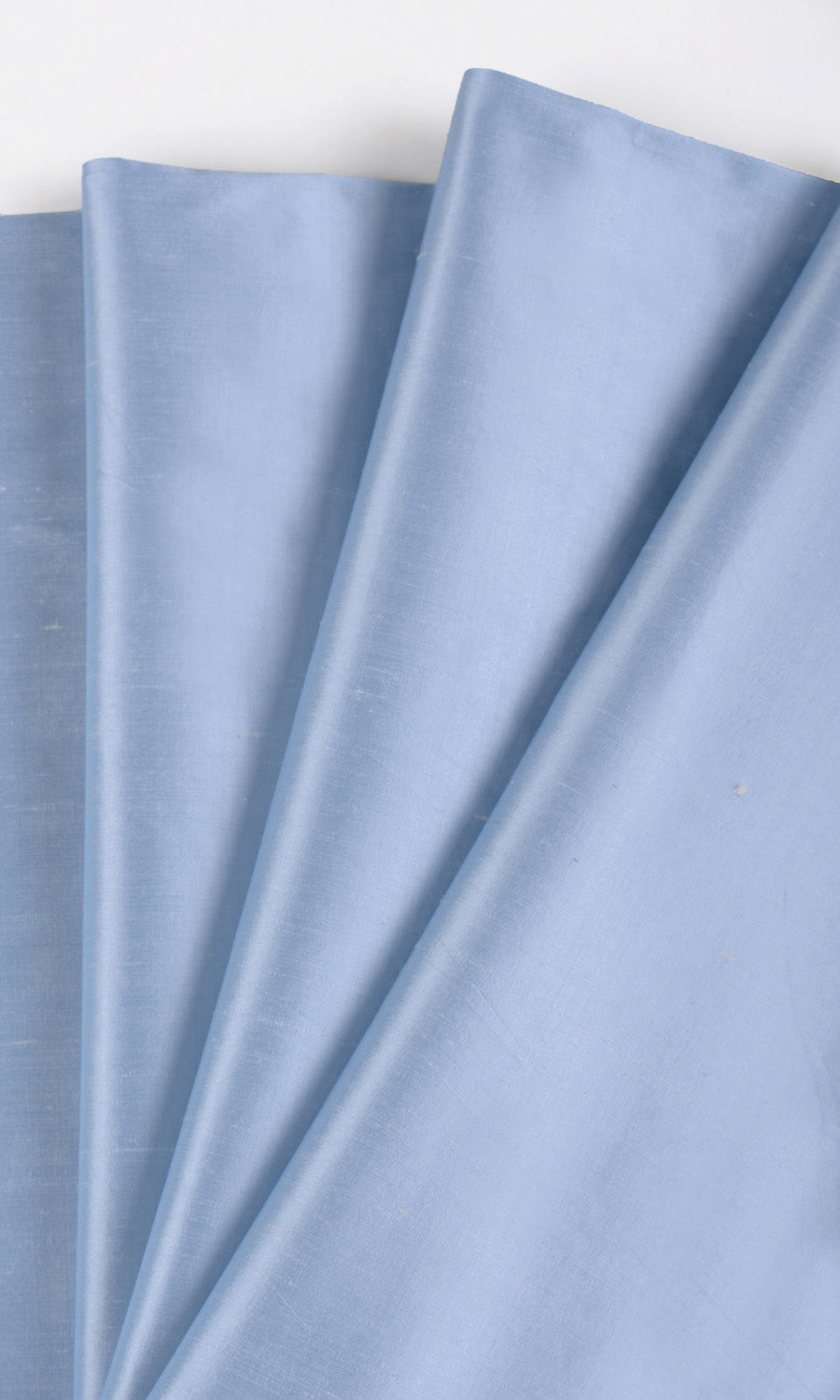 Shantung Silk Fabric Material By the Yard (Steel Blue)