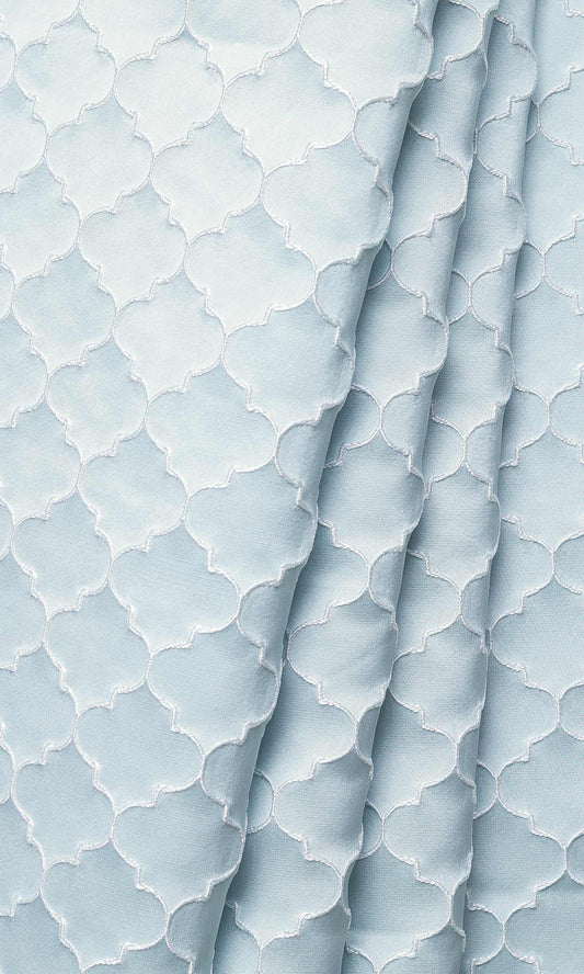 Silk Blend Home Décor Fabric By the Yard (Pastel Blue)